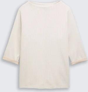 TOM TAILOR Damen Plus Size - Sweatshirt mit Stehkragen, beige, Meliert, Gr. 48