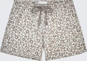 TOM TAILOR Damen Pyjama-Shorts mit Leo-Print, grau, Animalprint, Gr. S/36