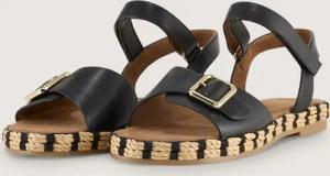 TOM TAILOR Damen Sandalen mit weicher Sohle, schwarz, Uni, Gr. 38