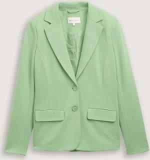 TOM TAILOR Damen Slim Fit Jersey Blazer, grün, Uni, Gr. XS