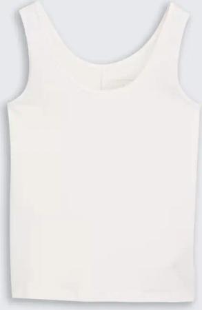 TOM TAILOR Damen Slim Fit Top mit Rundhalsausschnitt, weiß, Uni, Gr. XXXL