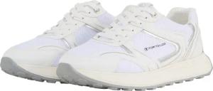 TOM TAILOR Damen Sneaker mit Mesh-Einsatz, weiß, Uni, Gr. 37