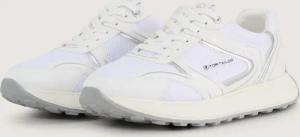 TOM TAILOR Damen Sneaker mit Mesh-Einsatz, weiß, Uni, Gr. 40