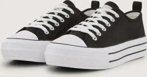 TOM TAILOR Damen Sneaker mit Plateau, schwarz, Uni, Gr. 36