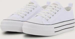 TOM TAILOR Damen Sneaker mit Plateau, weiß, Uni, Gr. 38