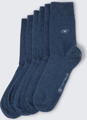 TOM TAILOR Damen Socken im 6er-Pack, blau, Uni, Gr. 39-42