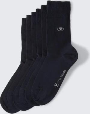 TOM TAILOR Damen Socken im 6er-Pack, blau, Uni, Gr. 39-42