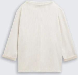 TOM TAILOR Damen Sweatshirt mit Stehkragen, beige, Meliert, Gr. S