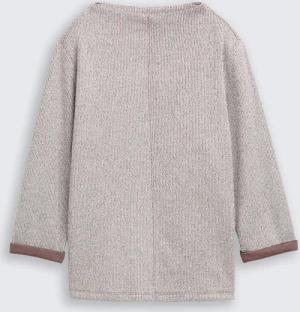 TOM TAILOR Damen Sweatshirt mit Stehkragen, braun, Meliert, Gr. XS