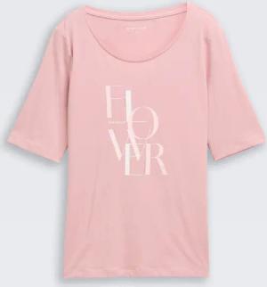 TOM TAILOR Damen T-Shirt mit Print, rosa, Uni, Gr. XXL
