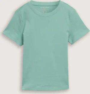 TOM TAILOR Damen T-Shirt mit Rundhalsausschnitt, grün, Uni, Gr. XXL