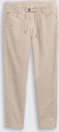 TOM TAILOR Damen Tapered Relaxed Cordhose, grau, Uni, Gr. 42/28