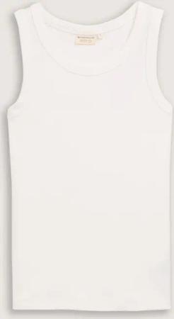 TOM TAILOR Damen Top mit Rippstruktur, weiß, Uni, Gr. XXL