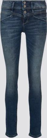 TOM TAILOR Damen TTALEXA SLIM Jeans, blau, Uni, Gr. 32/32