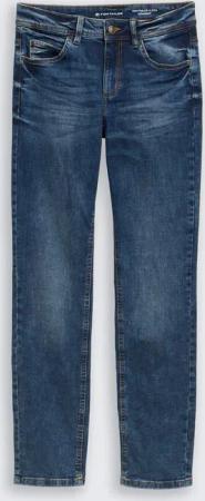 TOM TAILOR Damen TTALEXA STRAIGHT Jeans, blau, Uni, Gr. 27/30