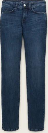 TOM TAILOR Damen TTALEXA STRAIGHT Jeans, blau, Uni, Gr. 28/32