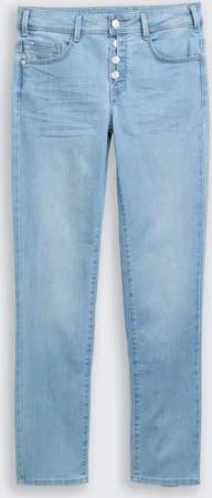 TOM TAILOR Damen TTALEXA STRAIGHT Jeans, blau, Uni, Gr. 29/32