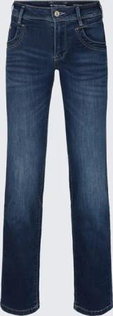 TOM TAILOR Damen TTALEXA STRAIGHT Jeans, blau, Uni, Gr. 29/34