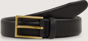 TOM TAILOR Damen TTCARA Ledergürtel mit eckiger Dornschließe, schwarz, Uni, Gr. 95