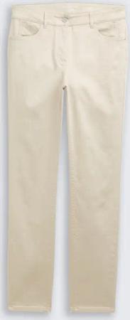 TOM TAILOR Damen TTEDDA SLIM Hose, braun, Uni, Gr. 34/32