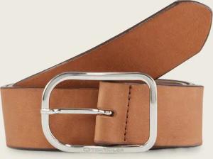 TOM TAILOR Damen TTHELEN Ledergürtel mit abgerundeter Dornschließe, braun, Uni, Gr. 75