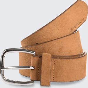 TOM TAILOR Damen TTJESSICA Velourledergürtel mit abgerundeter Dornschließe, braun, Uni, Gr. 75