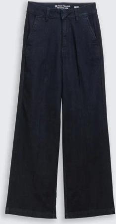 TOM TAILOR Damen TTMADINA WIDE Jeans, blau, Uni, Gr. 31/30