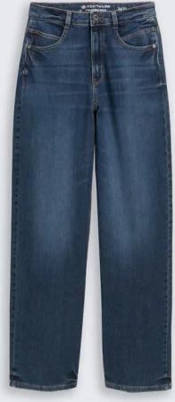 TOM TAILOR Damen TTMADINA WIDE Jeans, blau, Uni, Gr. 34/32