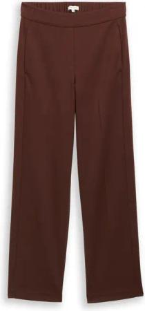 TOM TAILOR Damen TTMIA STRAIGHT Hose, braun, Uni, Gr. 34/30