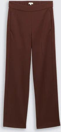 TOM TAILOR Damen TTMIA STRAIGHT Hose, braun, Uni, Gr. 36/32