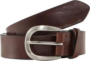 TOM TAILOR Damen TTNANCY Ledergürtel mit abgerundeter Dornschließe, braun, Uni, Gr. 80