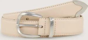 TOM TAILOR Damen TTPIPER Ledergürtel mit abgerundeter Dornschließe, gelb, Uni, Gr. 80