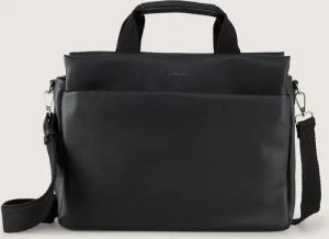 TOM TAILOR Damen TTRELLA L Shopper mit gewebtem Trageriemen, schwarz, Uni, Gr. ONESIZE