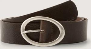TOM TAILOR Damen TTRUBY Ledergürtel mit ovaler Dornschließe, braun, Uni, Gr. 85
