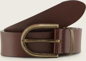 TOM TAILOR Damen TTSYLKE Ledergürtel mit abgerundeter Dornschließe, braun, Uni, Gr. 80