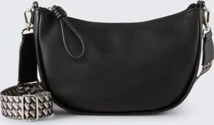 TOM TAILOR Damen TTTATIANA Umhängetasche mit gemustertem Webriemen, schwarz, Uni, Gr. ONESIZE