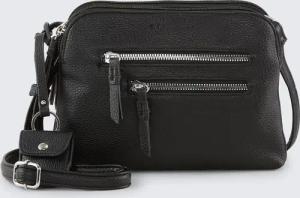 TOM TAILOR Damen TTWINONA S Umhängetasche mit Reißverschluss-Details, schwarz, Uni, Gr. ONESIZE