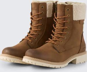 TOM TAILOR Damen Wasserdichte Stiefel mit Fütterung, braun, Uni, Gr. 41