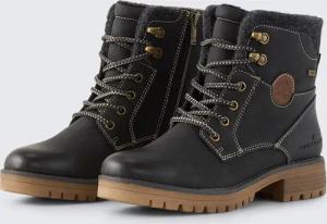 TOM TAILOR Damen Wasserdichte Stiefel mit Fütterung, schwarz, Uni, Gr. 36