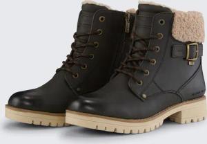 TOM TAILOR Damen Wasserdichte Stiefel mit Fütterung, schwarz, Uni, Gr. 36