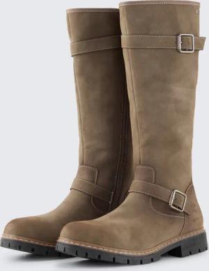 TOM TAILOR Damen Wasserfeste Stiefel mit Fütterung, beige, Uni, Gr. 37