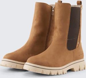 TOM TAILOR Damen Wasserfeste Stiefel mit Fütterung, beige, Uni, Gr. 39