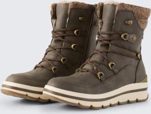 TOM TAILOR Damen Wasserfeste Stiefel mit Fütterung, braun, Uni, Gr. 37