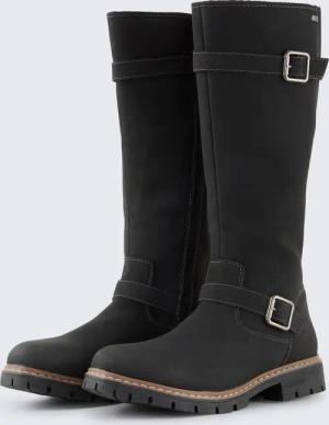 TOM TAILOR Damen Wasserfeste Stiefel mit Fütterung, schwarz, Uni, Gr. 39