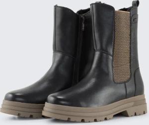 TOM TAILOR Damen Wasserfeste Stiefel mit Fütterung, schwarz, Uni, Gr. 41