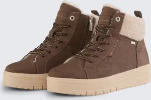 TOM TAILOR Damen Wasserfeste Stiefeletten mit Fütterung, braun, Uni, Gr. 38