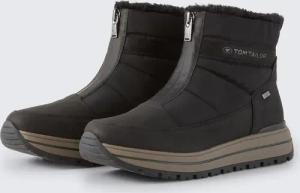 TOM TAILOR Damen Wasserfeste Stiefeletten mit Fütterung, schwarz, Uni, Gr. 37