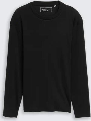 TOM TAILOR DENIM Herren Langarmshirt mit Rippstruktur, bunt, Uni, Gr. M