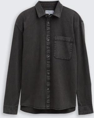 TOM TAILOR DENIM Herren Relaxed Fit Hemd mit Brusttasche, bunt, Uni, Gr. XL