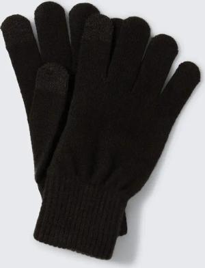 TOM TAILOR DENIM Herren Smartphone Handschuhe, schwarz, Uni, Gr. S/M